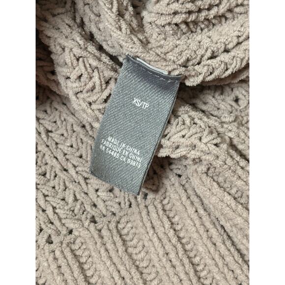 Aerie Oversized Chunky Knit Roll Turtleneck Sweater Dusty Pink Women’s Size XS - Picture 4 of 6